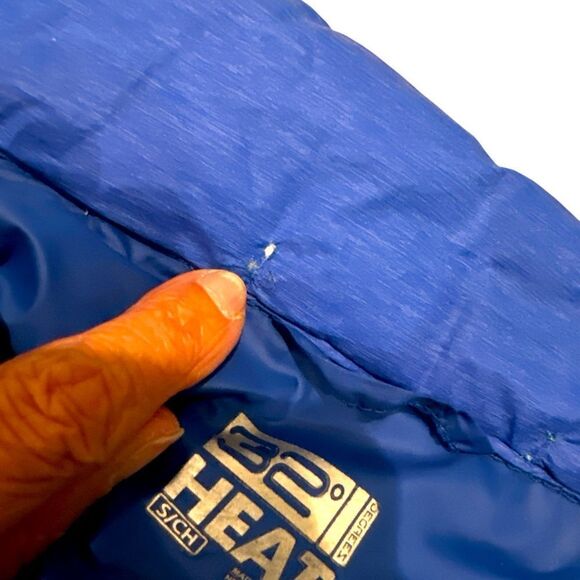 32 degree heat Mens Packable Down Lightweight Puffer Jacket in Royal Blue Size S - Picture 5 of 5
